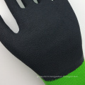 SRSAFETY 13gauge Latex en mousse moulé en nylon vert sur la paume pour les gants de sécurité, les meilleures ventes avec une bonne qualité